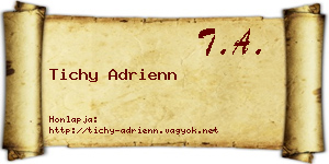Tichy Adrienn névjegykártya